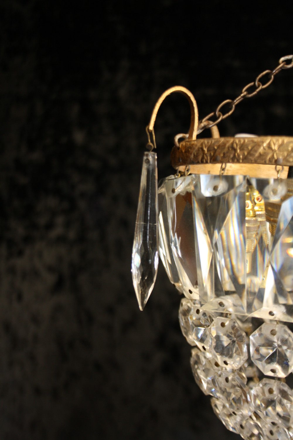 Early 20th century small bag chandelier View V