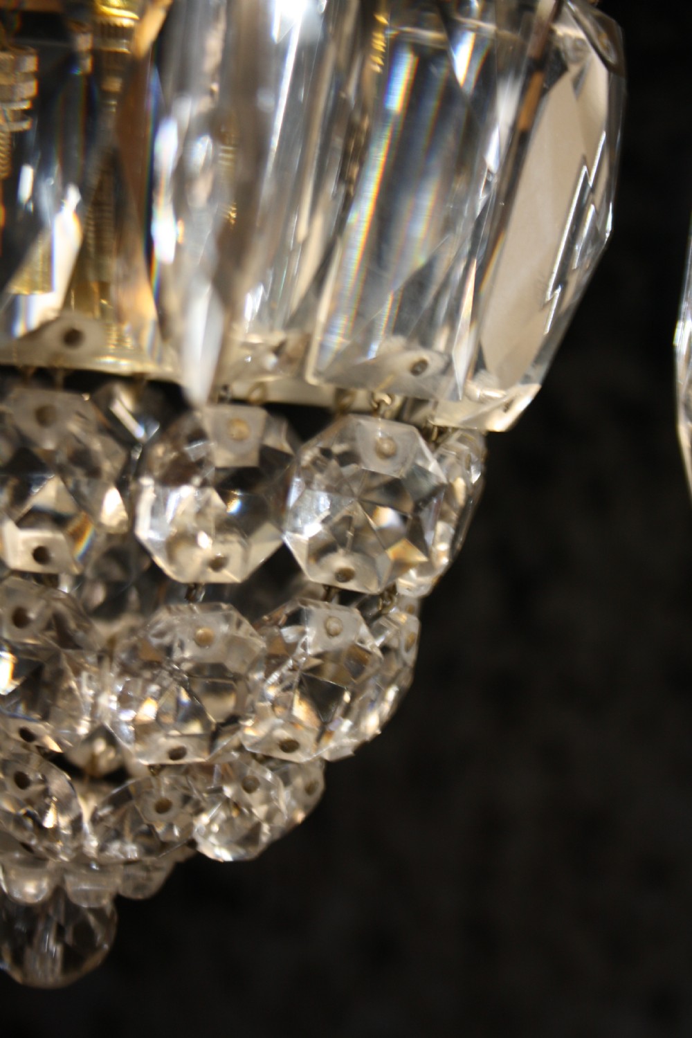 Early 20th century small bag chandelier View VII
