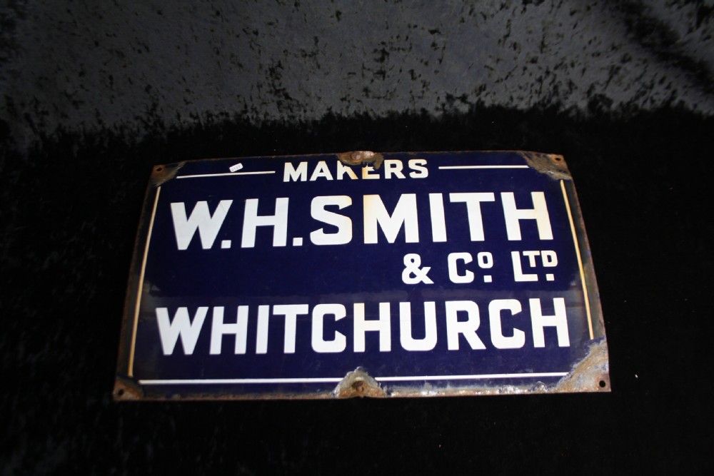 Steel enamel sign Whitchurch