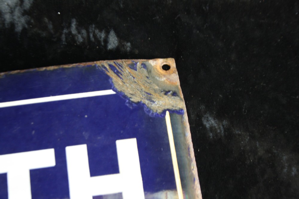 Steel enamel sign Whitchurch View III