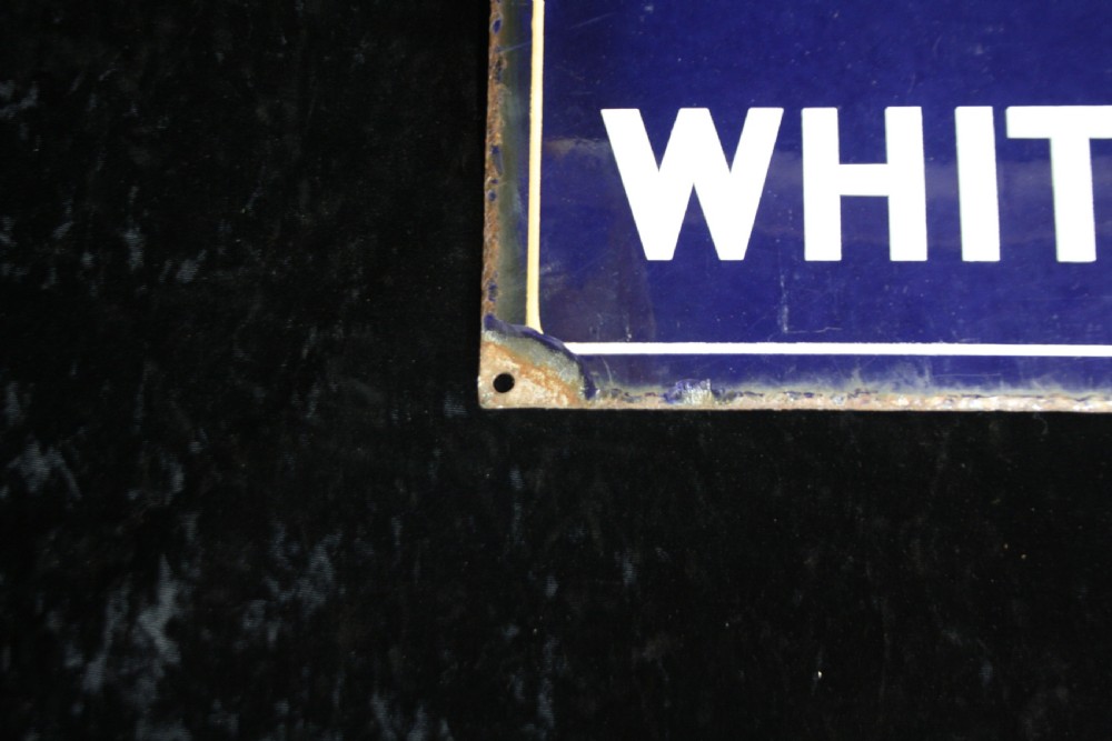 Steel enamel sign Whitchurch View VI