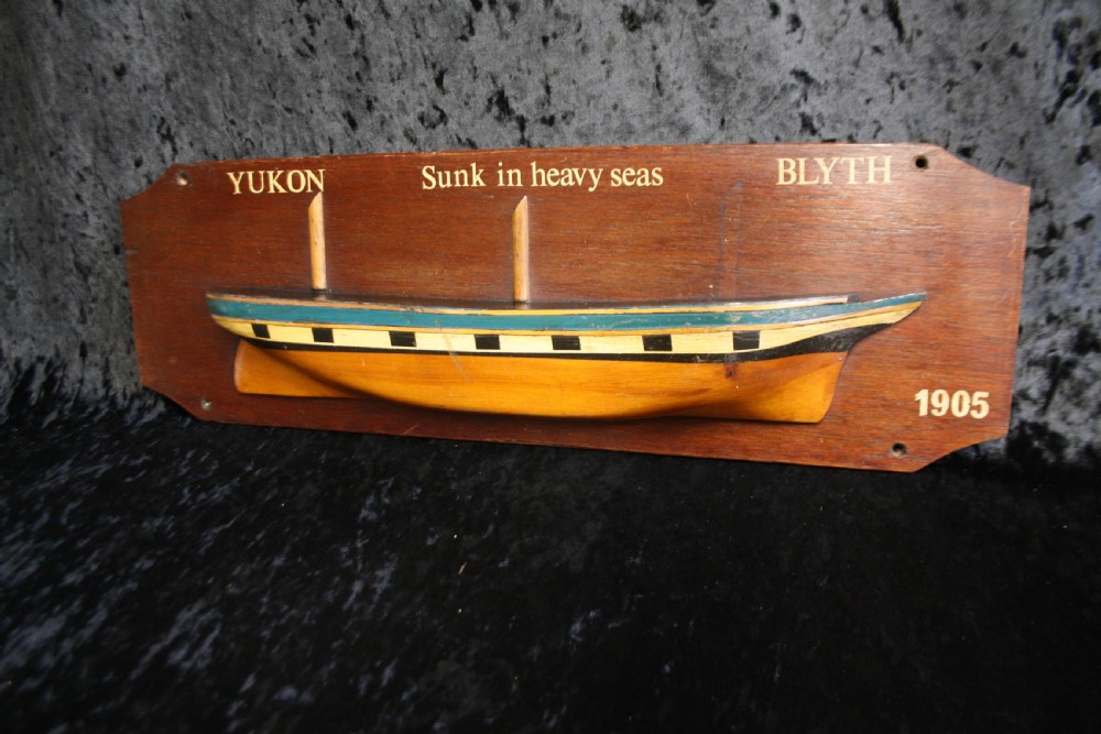 First half of the 20th century Commemorative haif hull boat