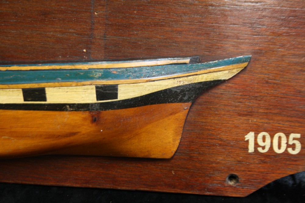 First half of the 20th century Commemorative haif hull boat View II