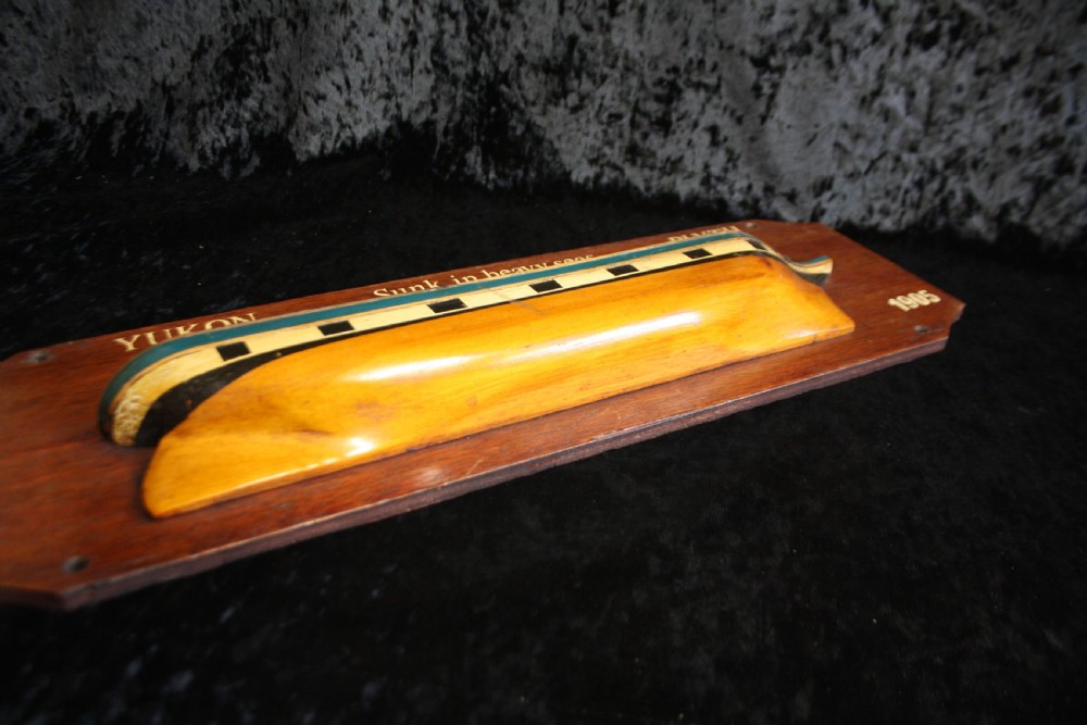 First half of the 20th century Commemorative haif hull boat View V