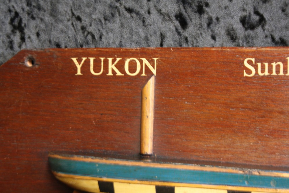 First half of the 20th century Commemorative haif hull boat View VII