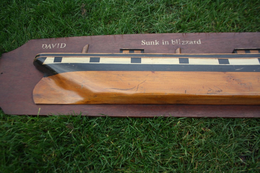 First half of the 20th century half hull boat wall hanging View II