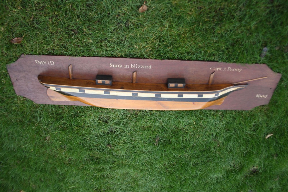 First half of the 20th century half hull boat wall hanging View IV