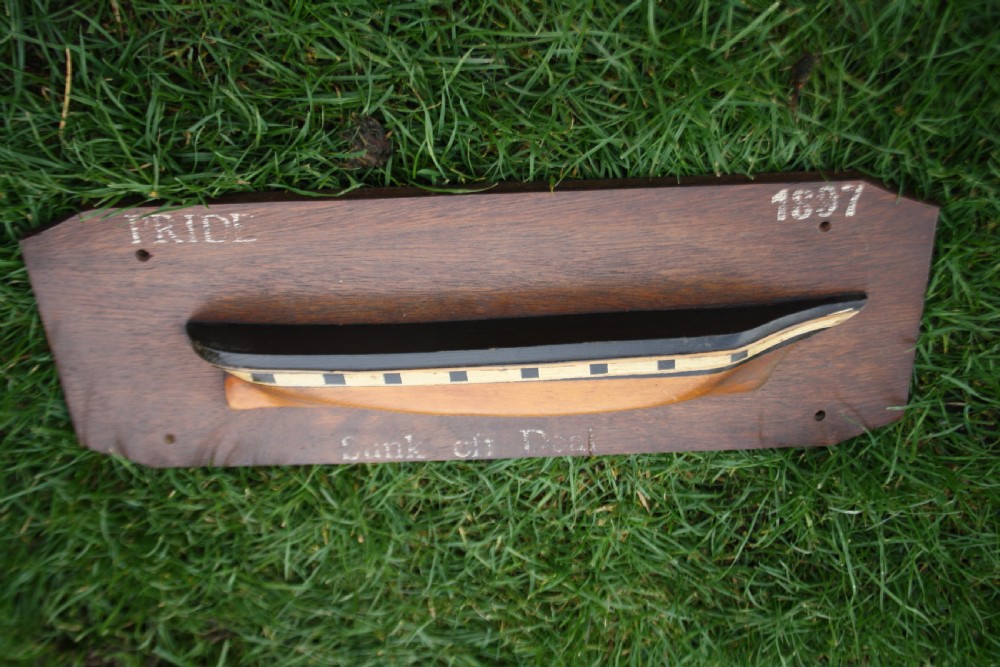 First half of the 20th century half hull boat wall hanging View IV
