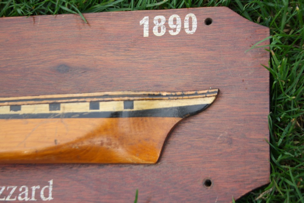 First half of the 20th century half hull boat wall hanging View III