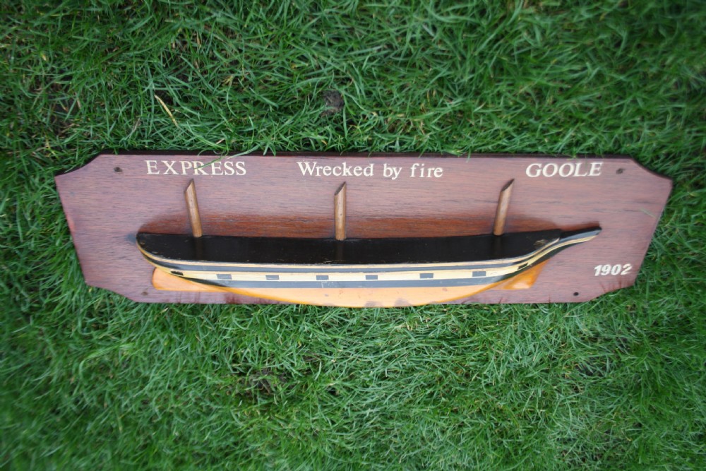 First half of the 20th century half hull boat wall hanging View III