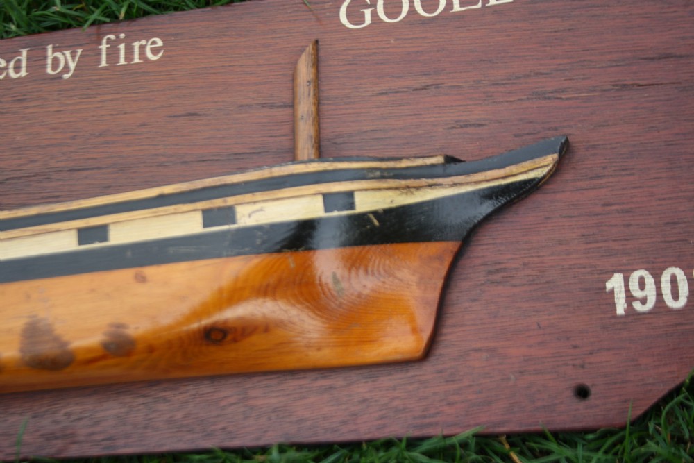 First half of the 20th century half hull boat wall hanging View IV