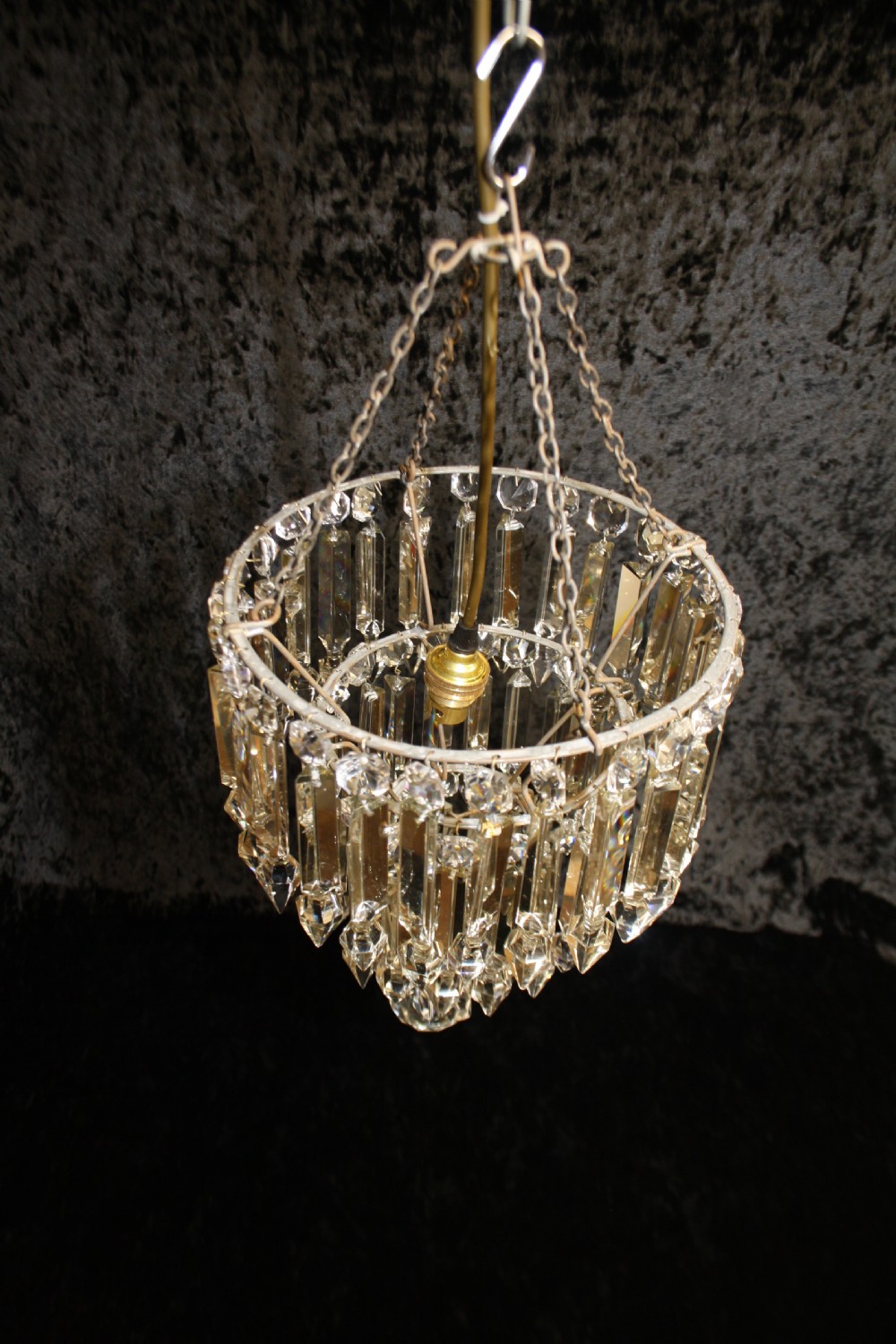 Early 20th century lustre spike chandelier View II