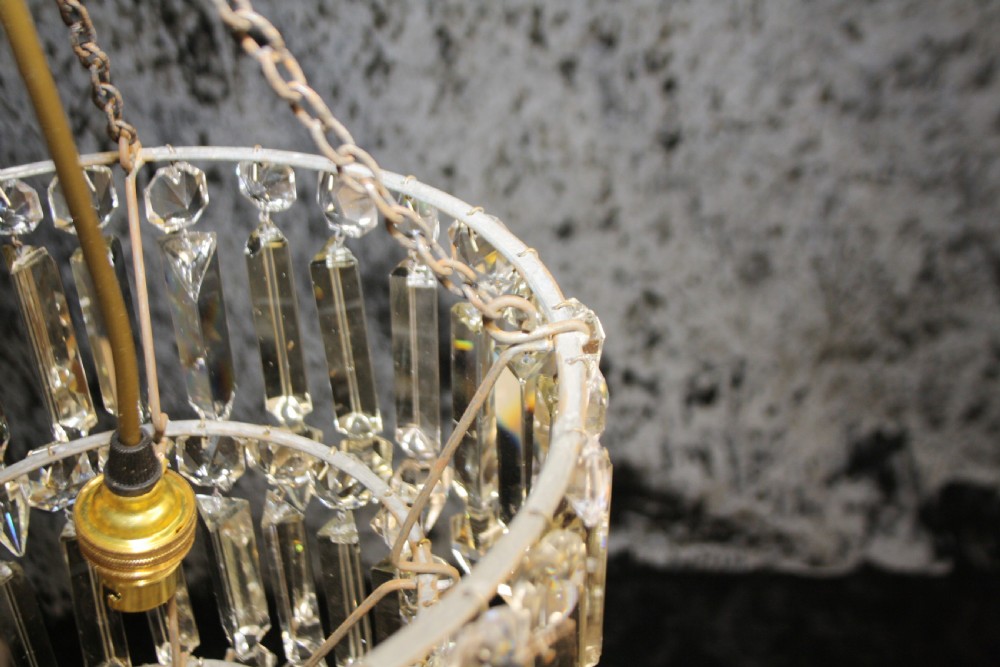 Early 20th century lustre spike chandelier View V
