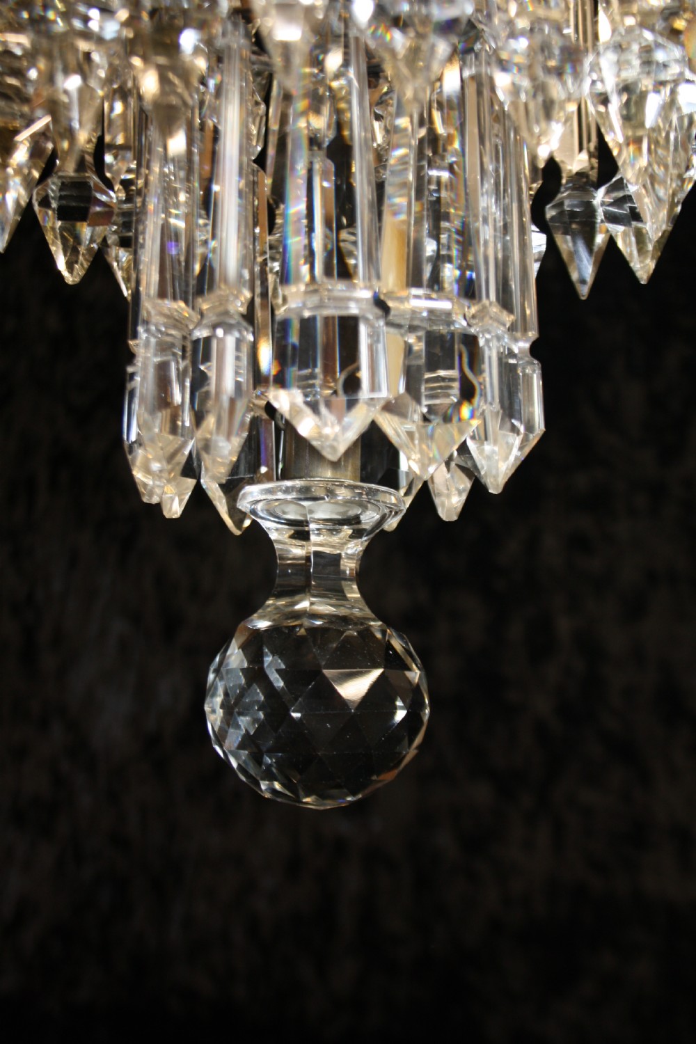 Early 20th century lustre spike chandelier View VI