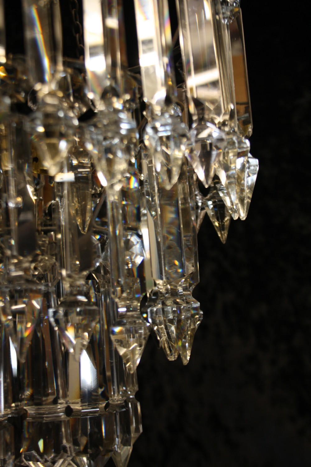 Early 20th century lustre spike chandelier View VIII