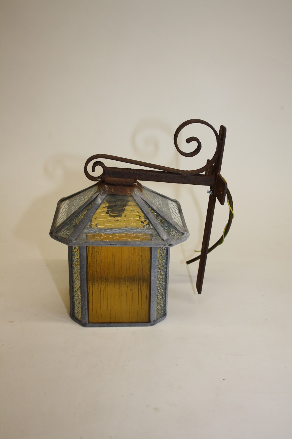 Early 20th century leaded porch light View II