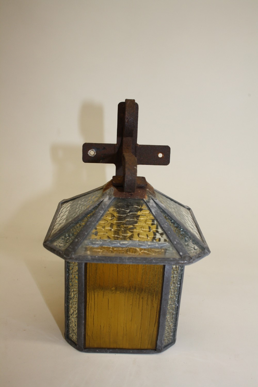Early 20th century leaded porch light View III