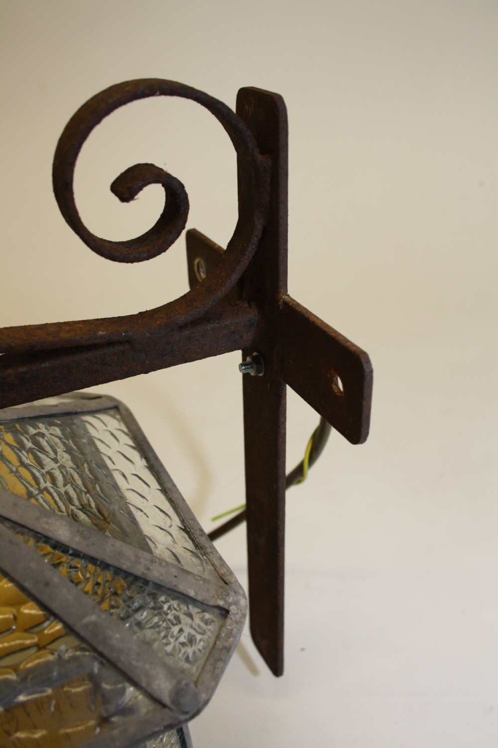 Early 20th century leaded porch light View IV