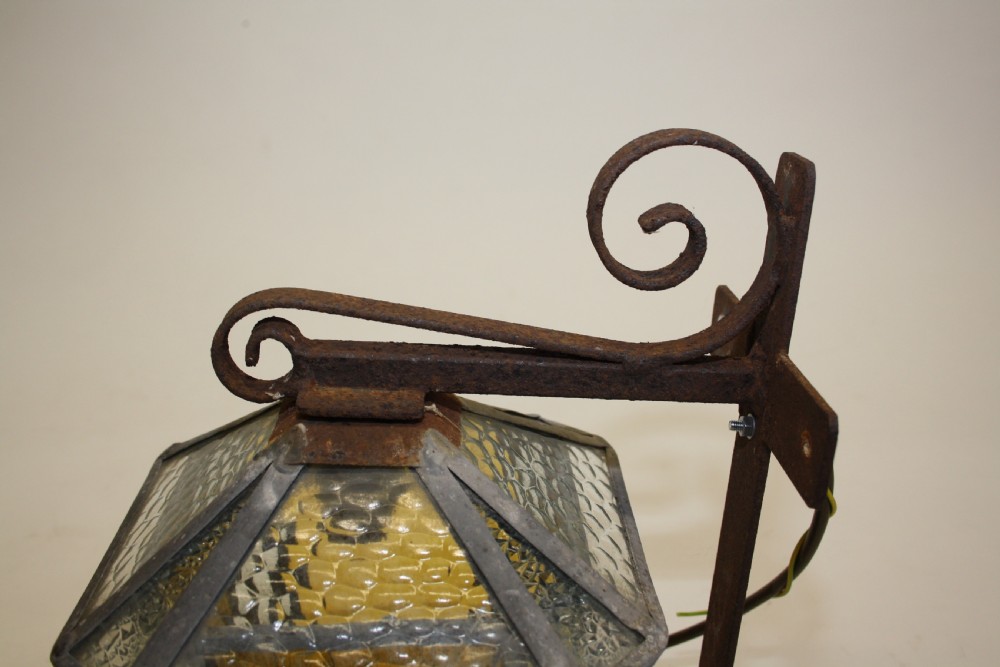 Early 20th century leaded porch light View V
