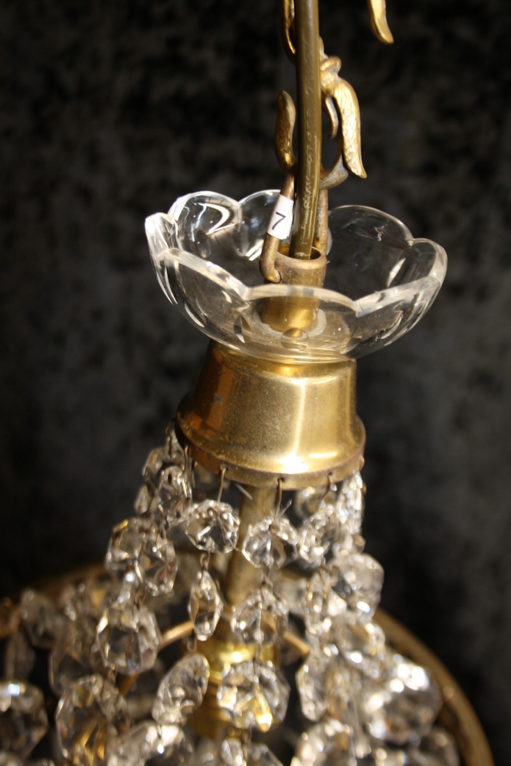 Early 20th century small bag chandelier  View V