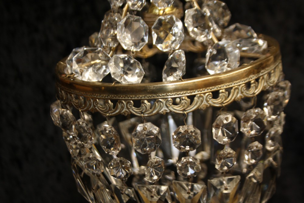 Early 20th century small bag chandelier  View VII