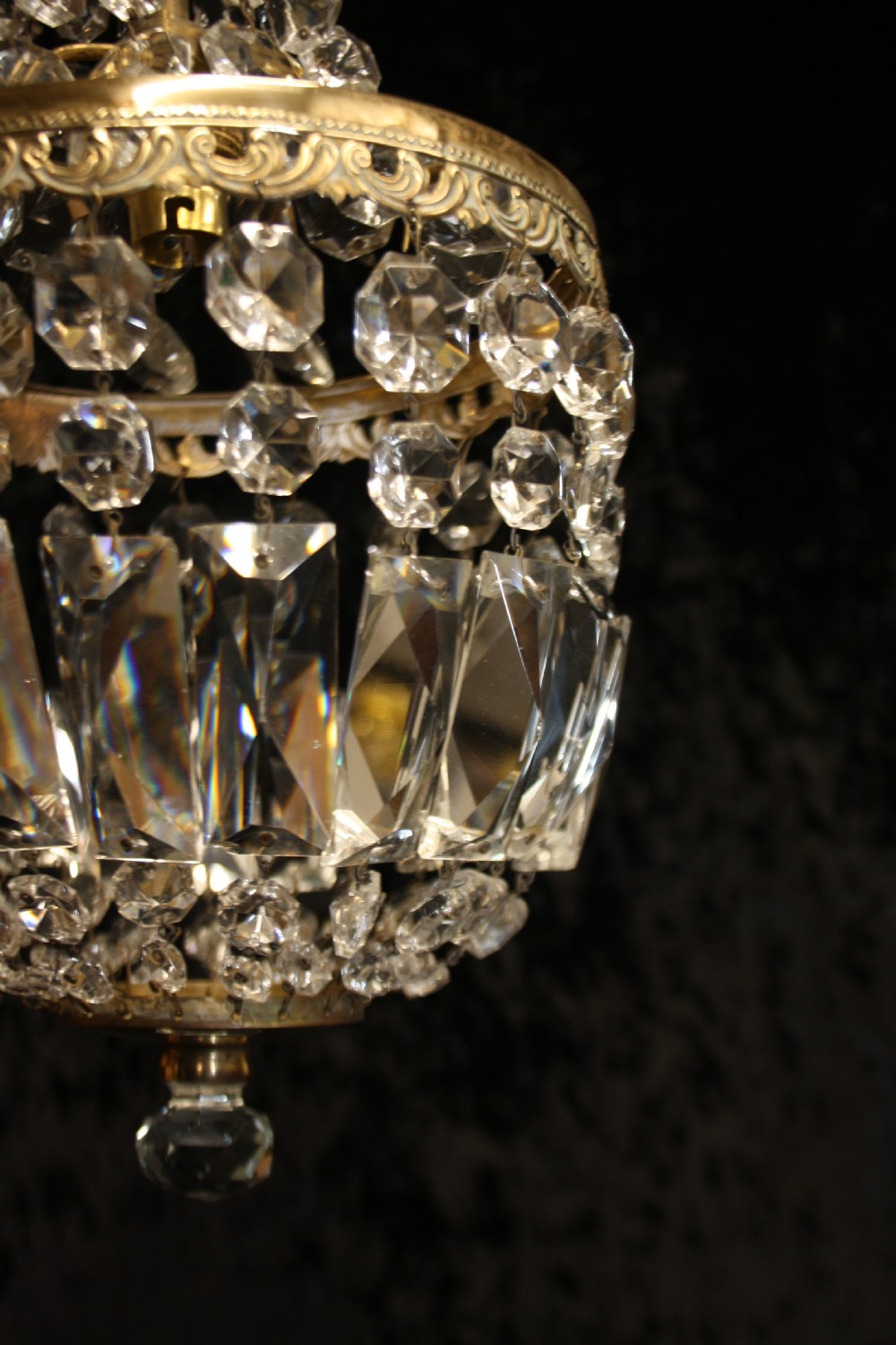 Early 20th century small bag chandelier  View VIII