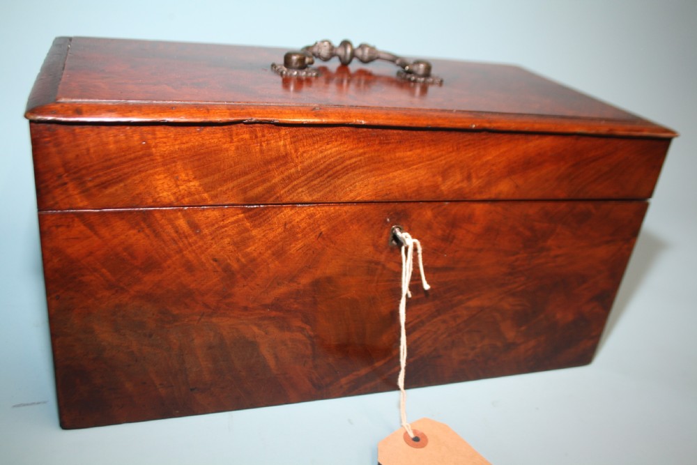 
Late 19th century flame mahogany  Jewellery box View II