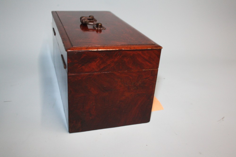 
Late 19th century flame mahogany  Jewellery box View III