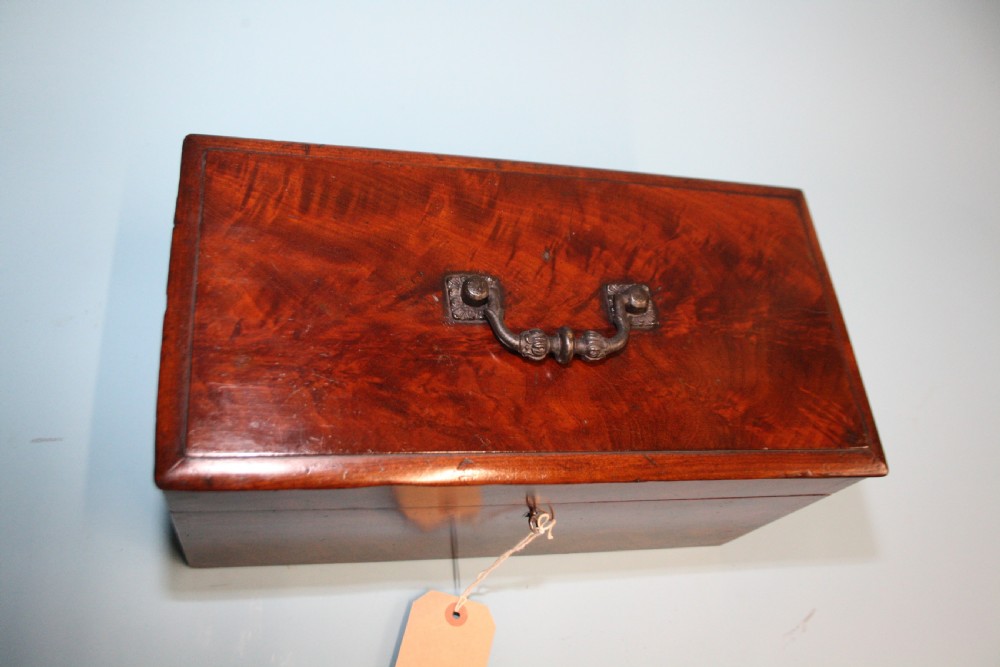 
Late 19th century flame mahogany  Jewellery box View VII
