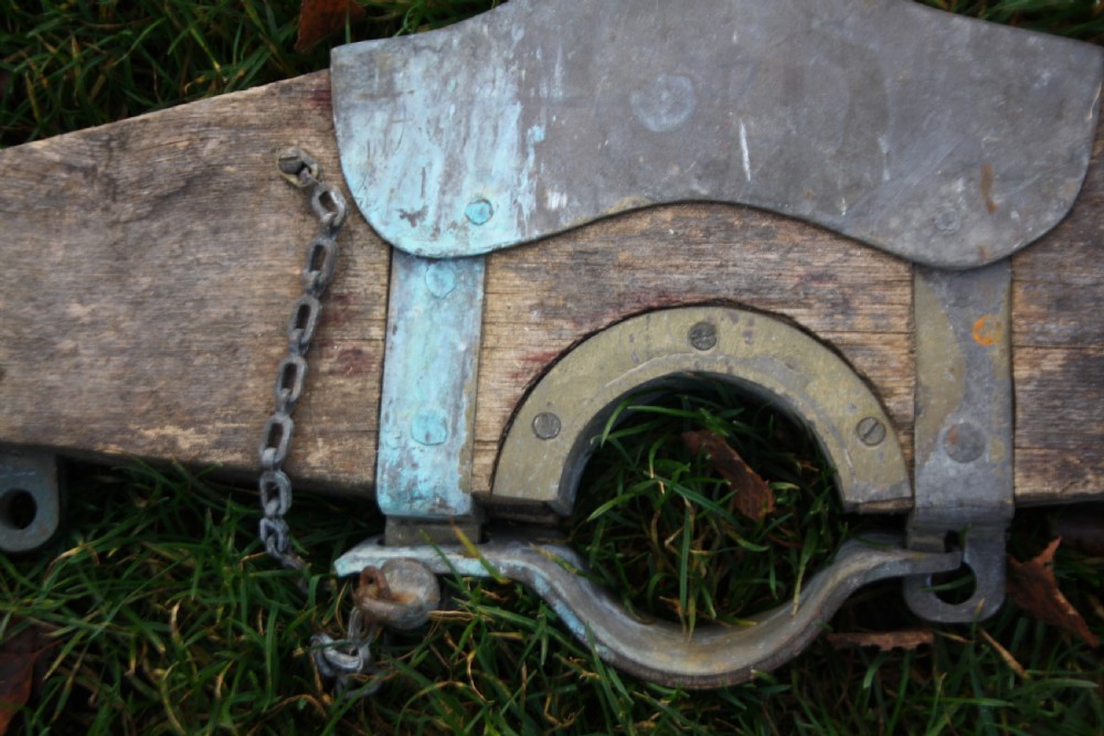Boat object in wood, brass and copper View IV