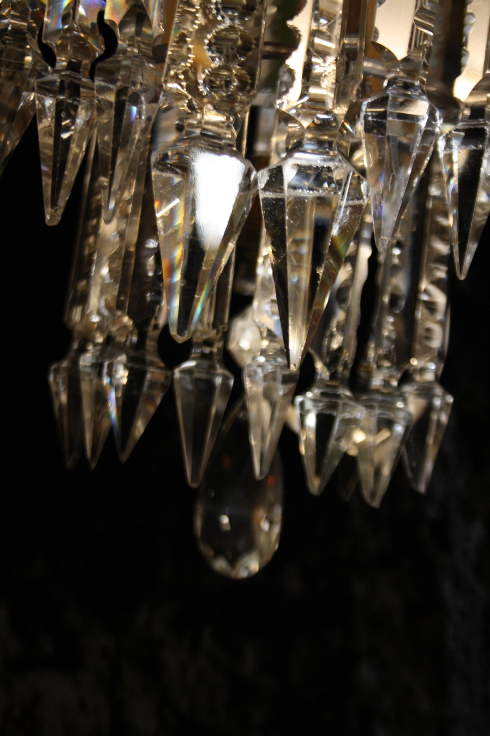 Pair of large spike wall lights View II