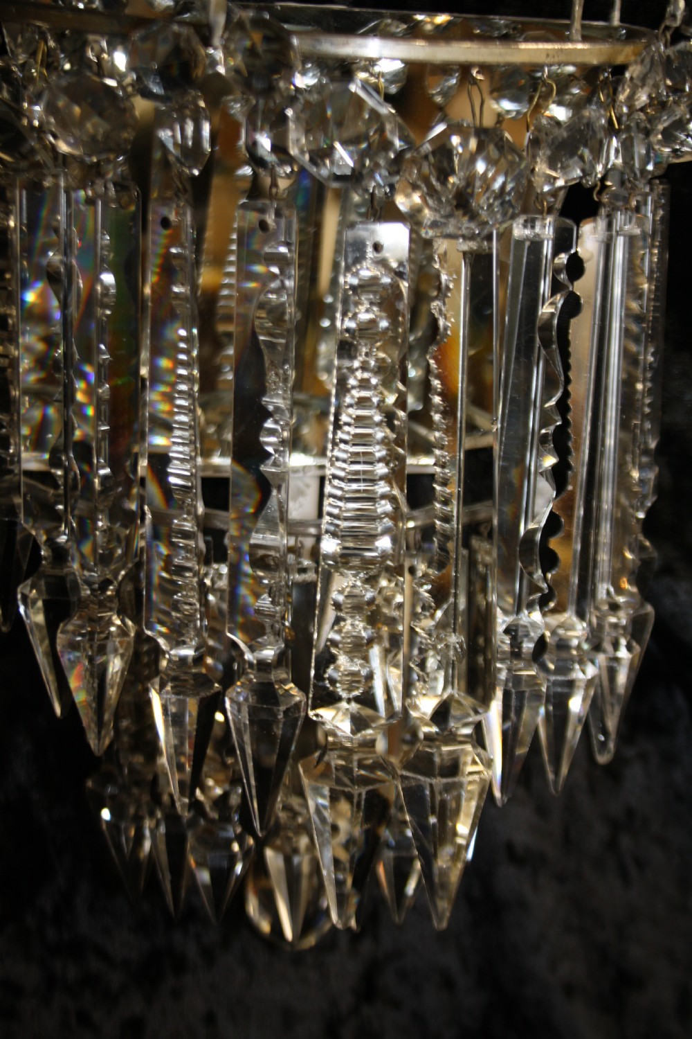 Pair of large spike wall lights View VI