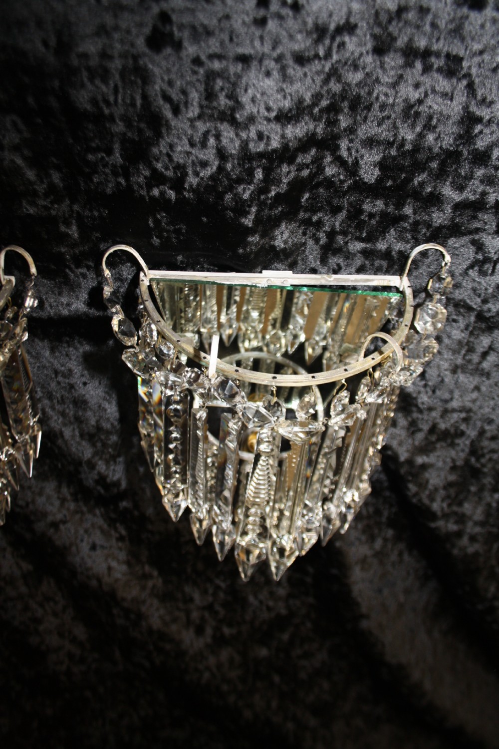Pair of large spike wall lights View IX
