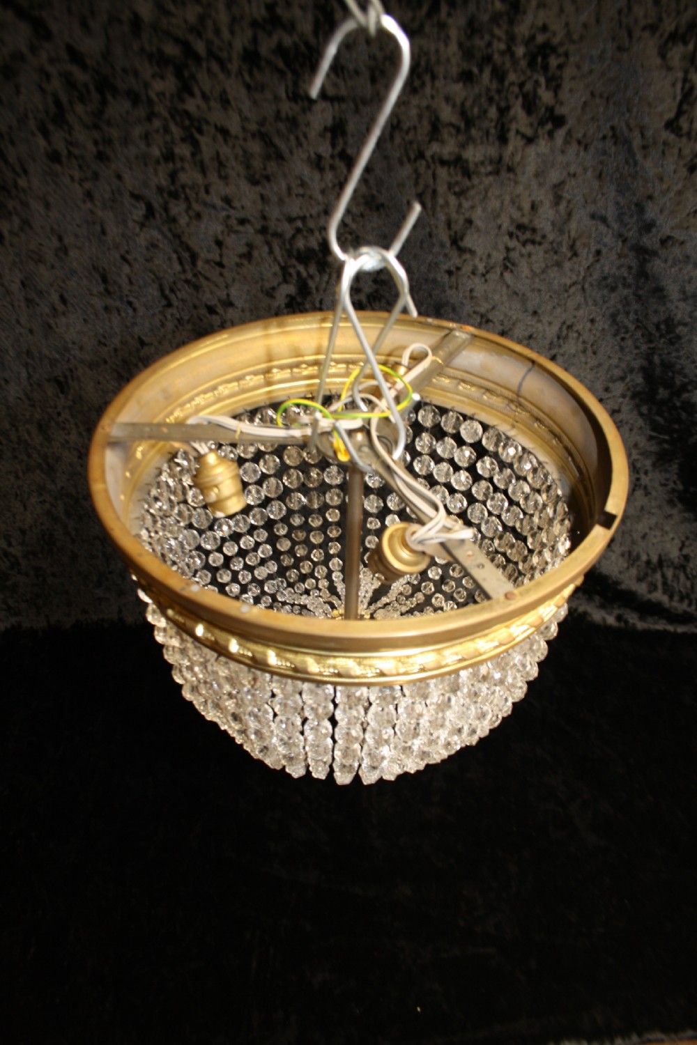 Early 20th century French bag chandelier View II