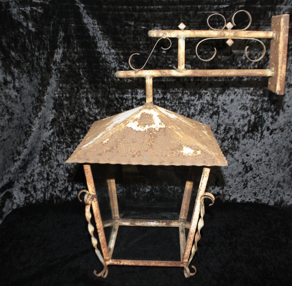 Large steel Hungarian outside wall light