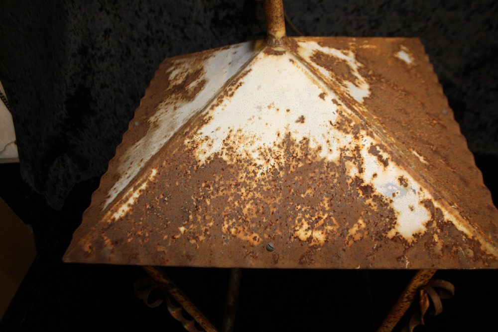 Large steel Hungarian outside wall light View IV