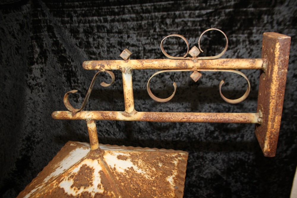 Large steel Hungarian outside wall light View VI