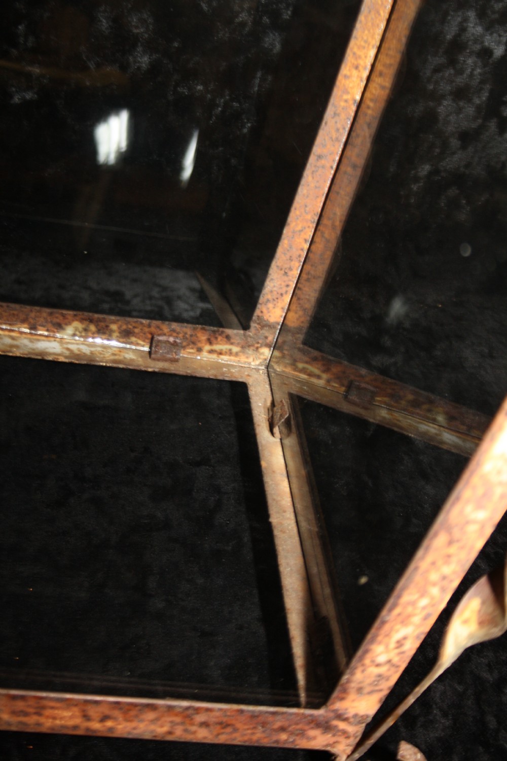 Large steel Hungarian outside wall light View IX