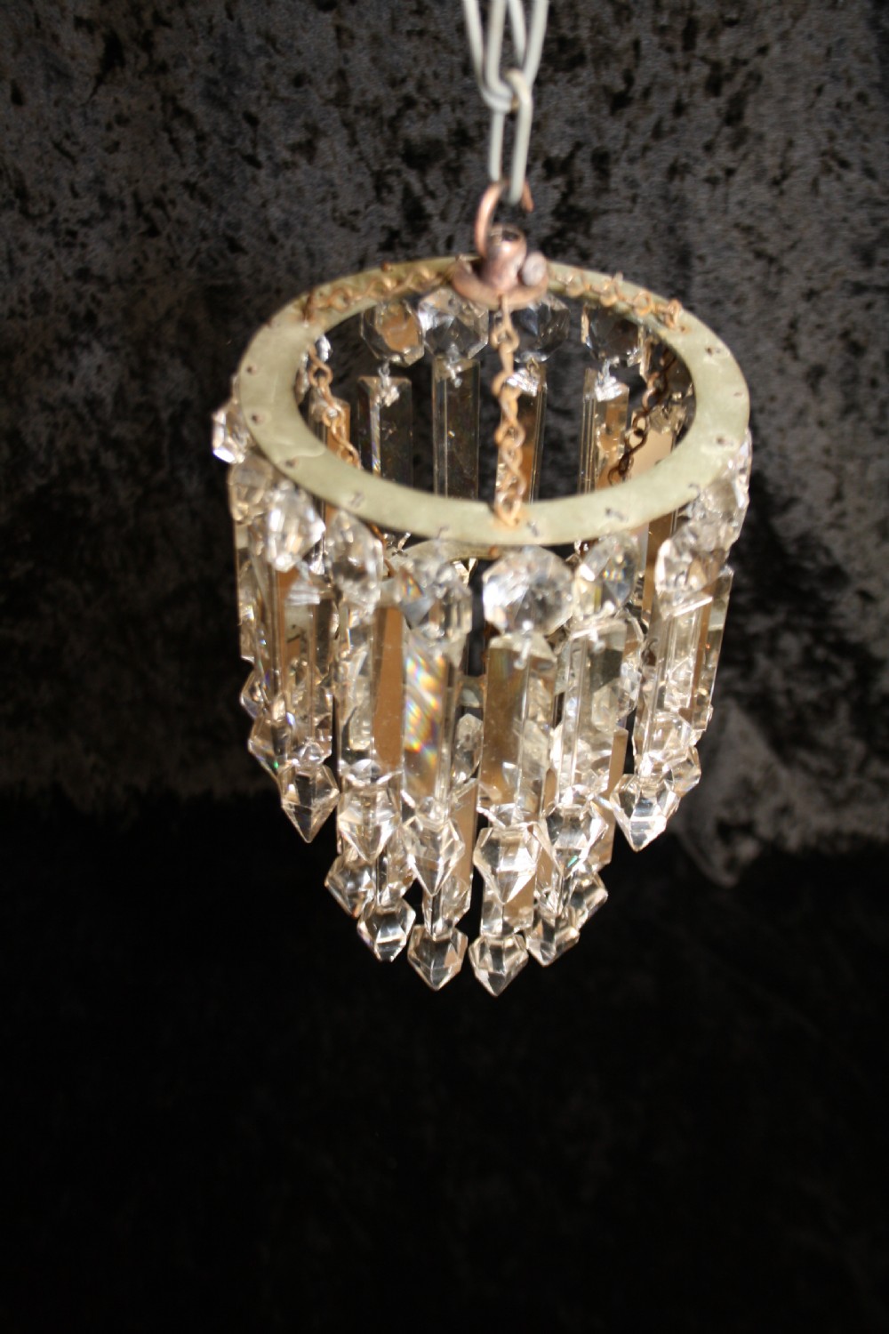 Early 20th century lustre spike chandelier View V