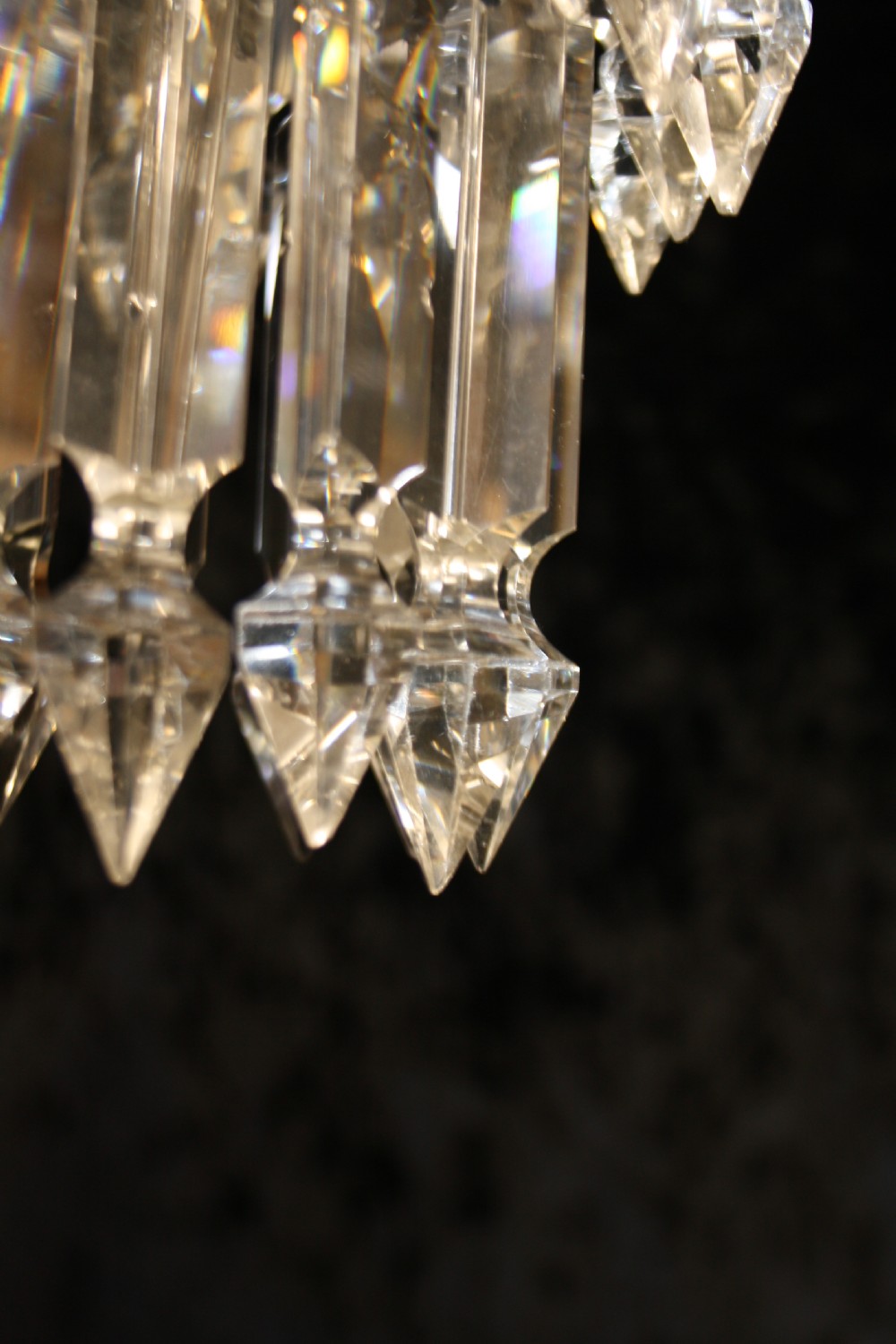 Early 20th century lustre spike chandelier View VI