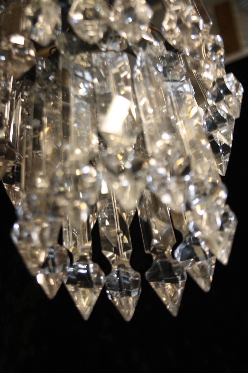 Early 20th century lustre spike chandelier View VII