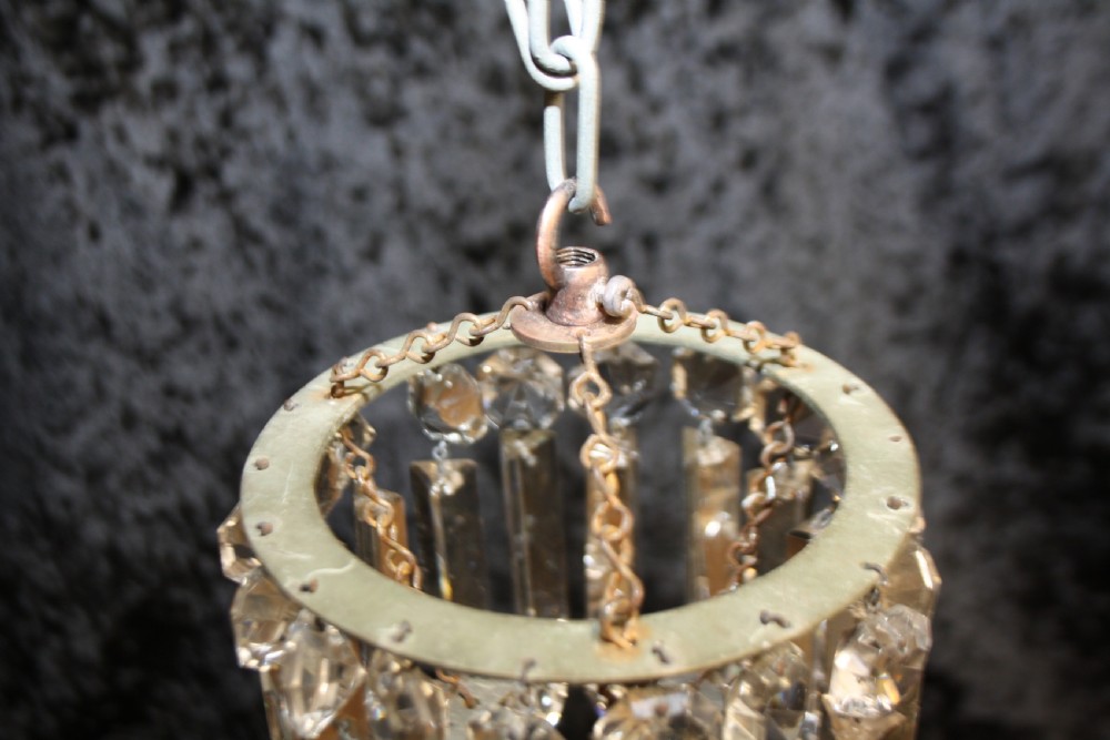 Early 20th century lustre spike chandelier View VIII