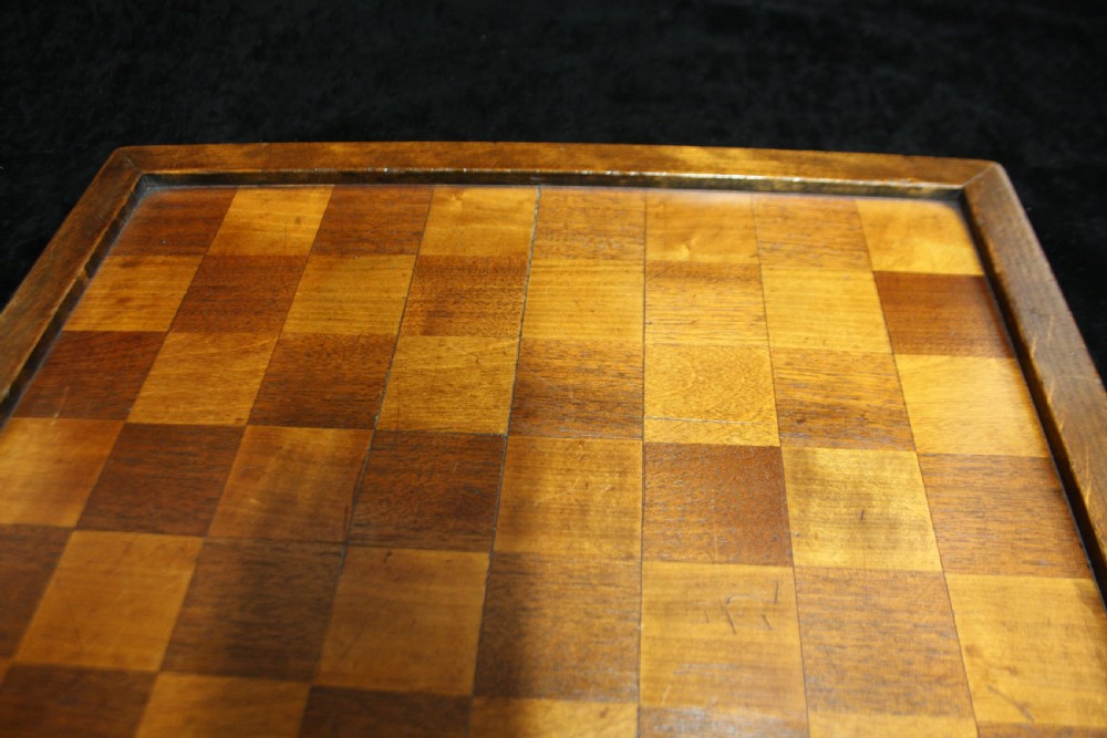 Early 20th century chess board View VIII