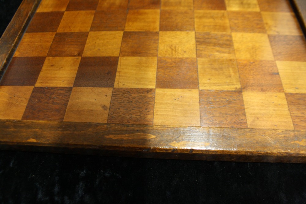 Early 20th century chess board View IX