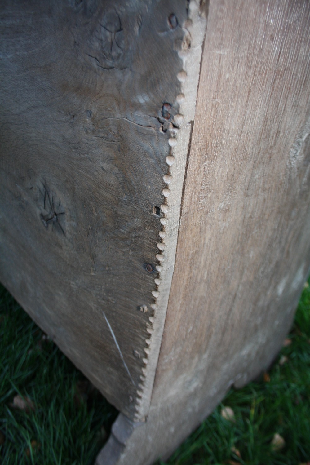 Very rare oak tudor coffer C1550 View XI