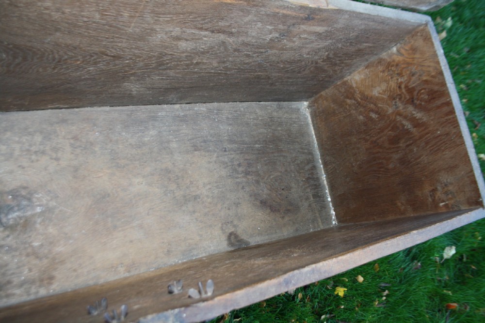 Very rare oak tudor coffer C1550 View XIII