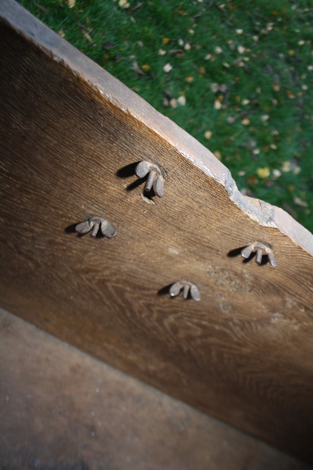 Very rare oak tudor coffer C1550 View XIX
