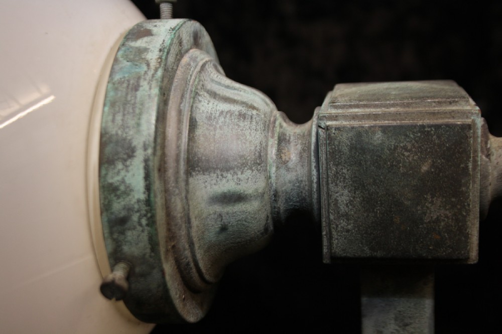 Early 20th century Green globe wall light View V