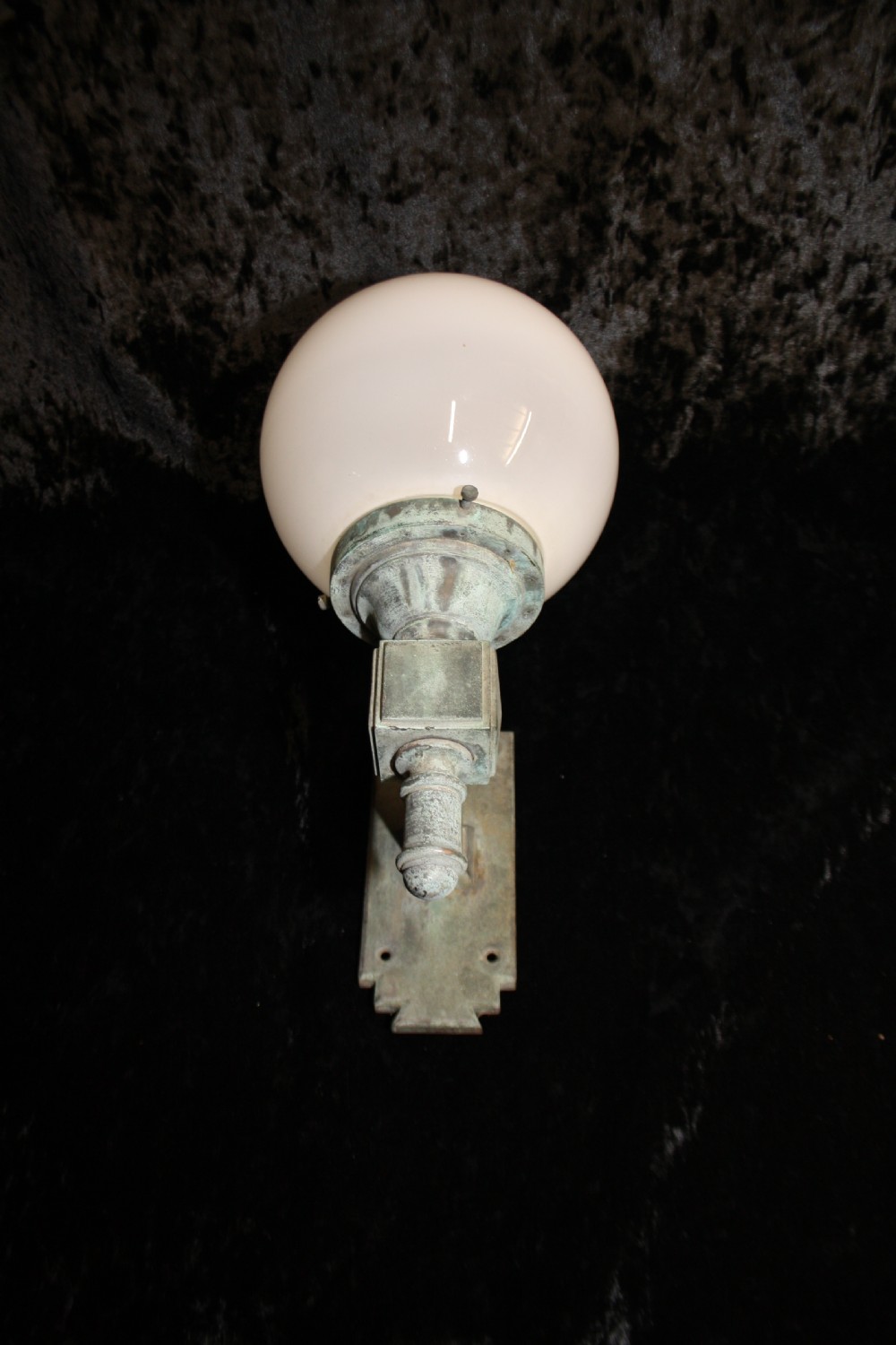 Early 20th century Green globe wall light View VII