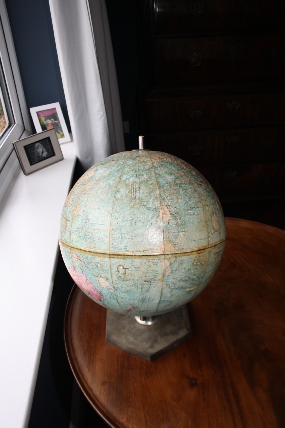Early 20th century Globe with bakelite base View IV